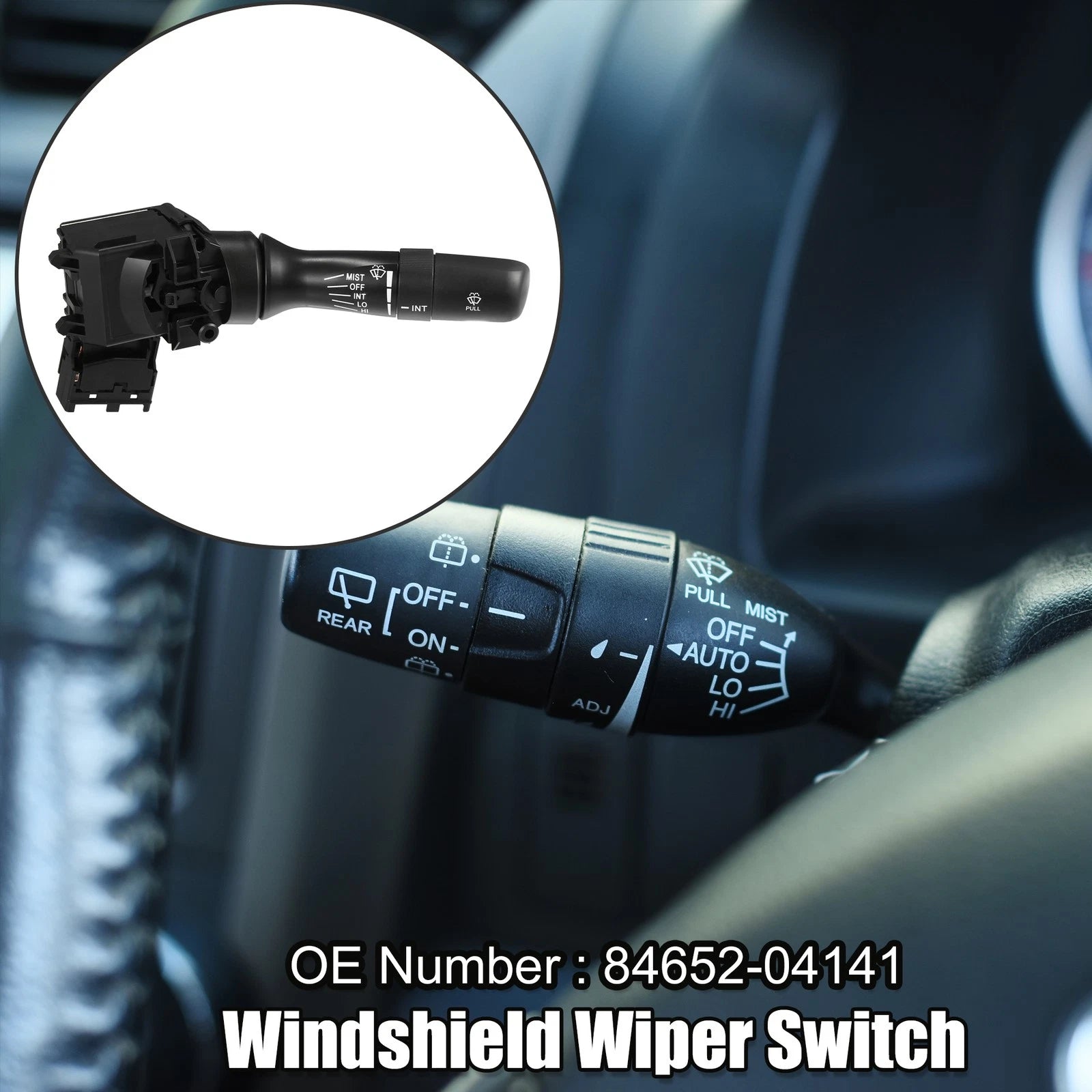 Front Windshield Wiper Switch Replacement for Toyota Camry 2.4L (2007–2010)