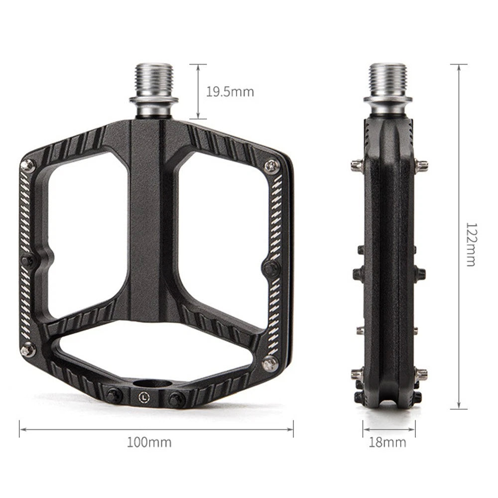 Bicycle Pedals with 16 Spike Traction System for Universal Fit (No Specific Years)