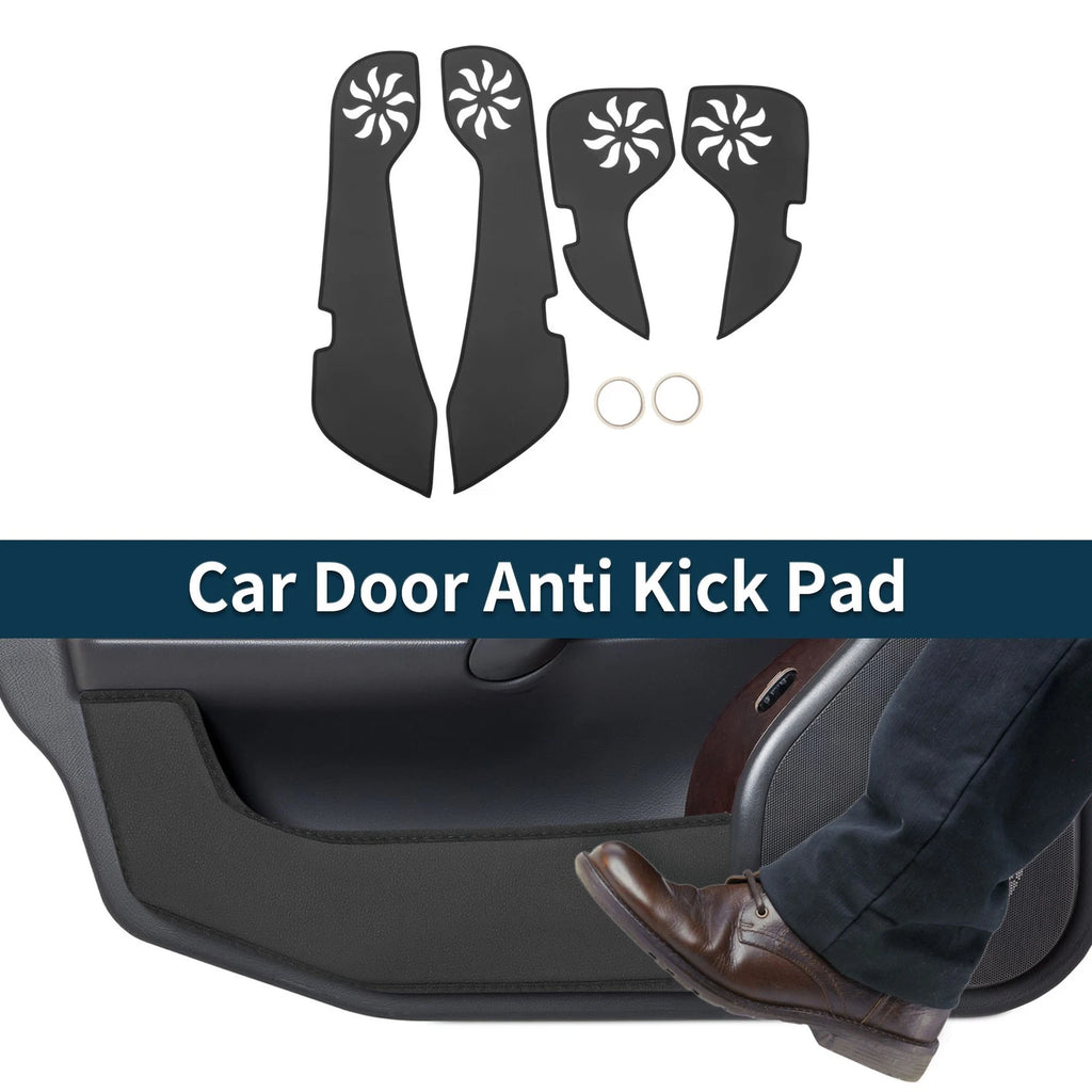 Door Anti Kick Pad Protector for Chevrolet Malibu 2016–2025 Black 1 Set
