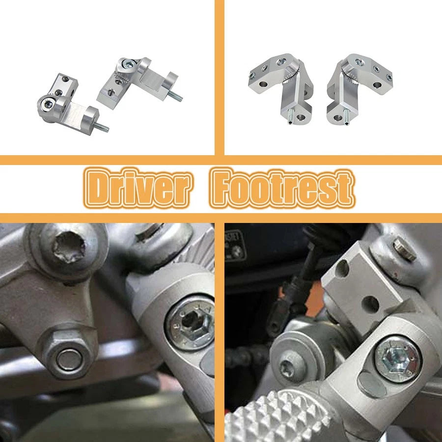 CNC Motorcycle Dirt Bike Foot Peg Lowering Kit Universal Pair