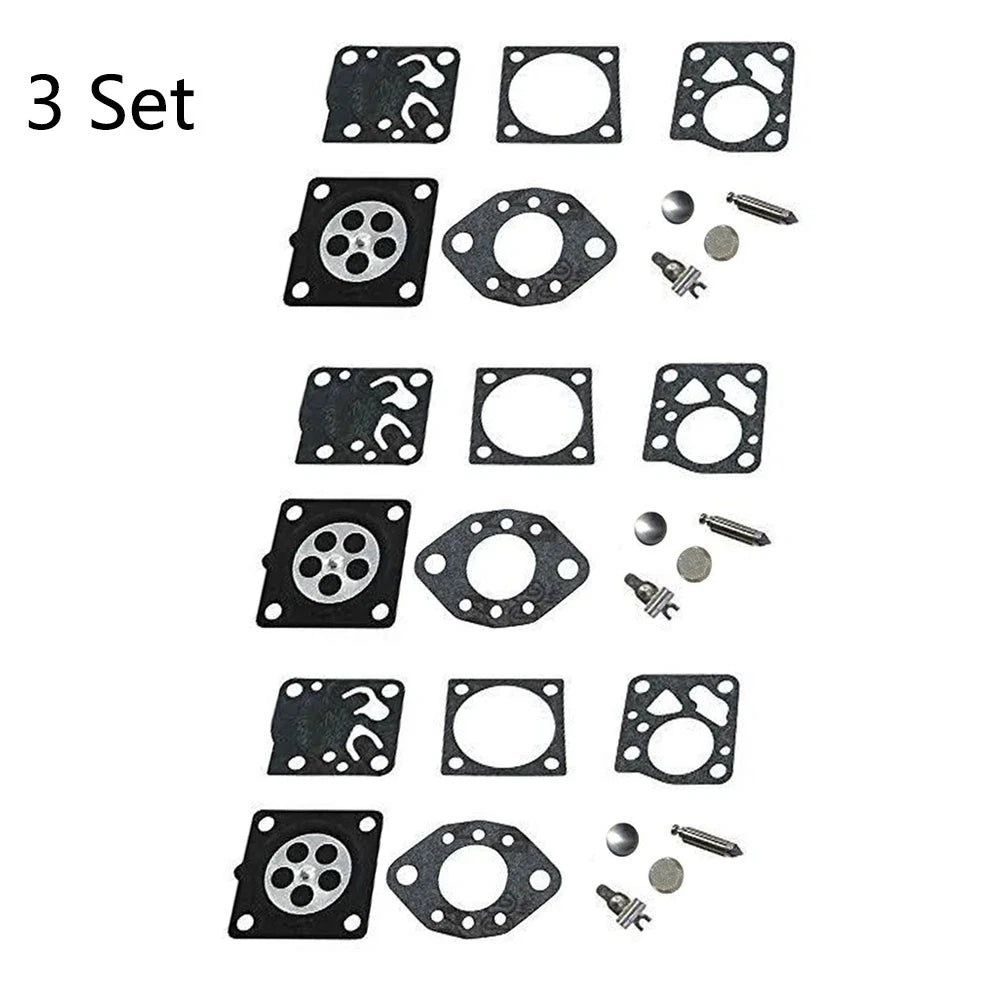 Set of 3 Carburetor Rebuild Kits for Stihl 020 024 028 (RK-13HU RK-14HU)