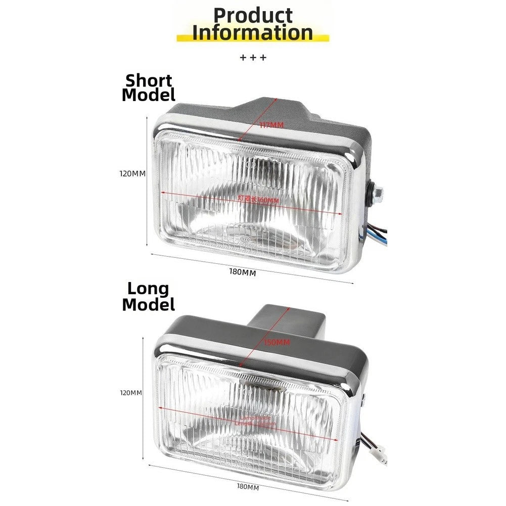 Waterproof Motorcycle Headlight 12V for XF125 ZJ125 CG125