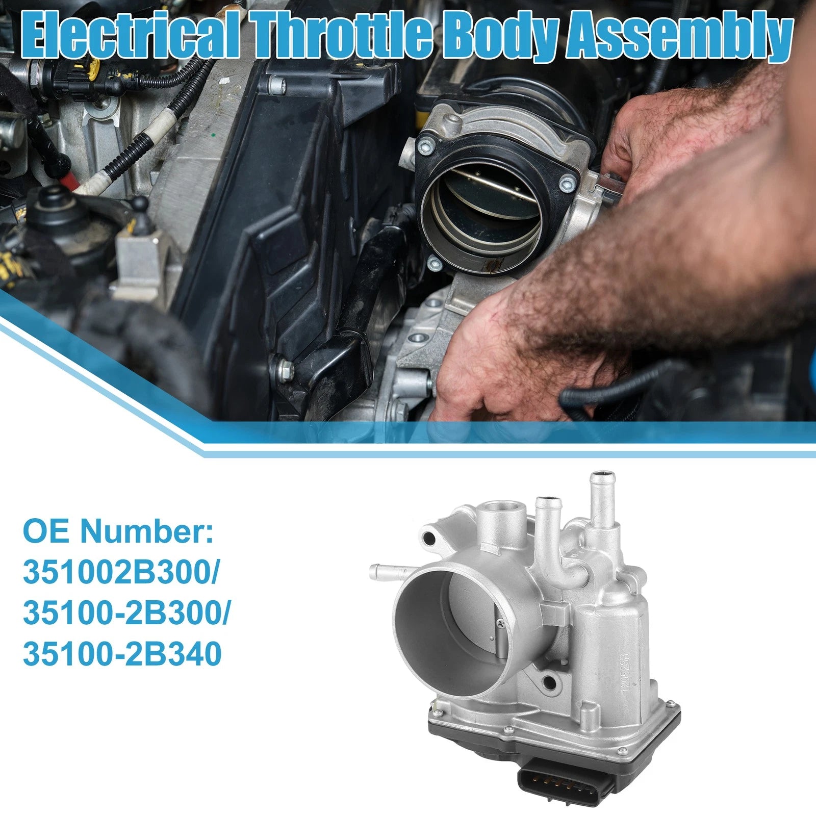 Throttle Body Assembly Replacement for Hyundai Veloster 1.6 GDI (2011–2017)
