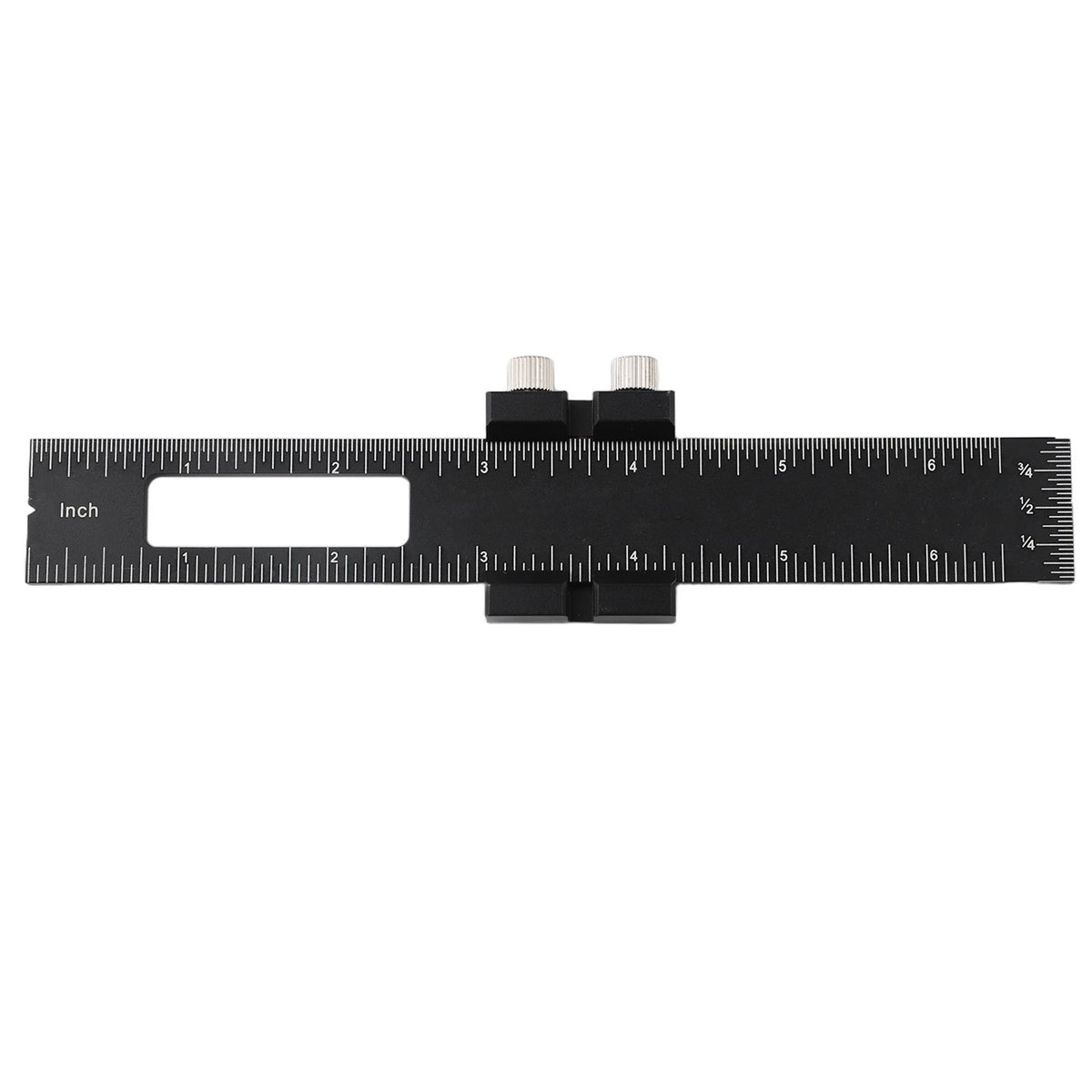 Ergonomic Woodworking Ruler with Secure Thumb Screws for Stability