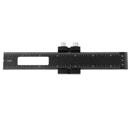 Ergonomic Woodworking Ruler with Secure Thumb Screws for Stability