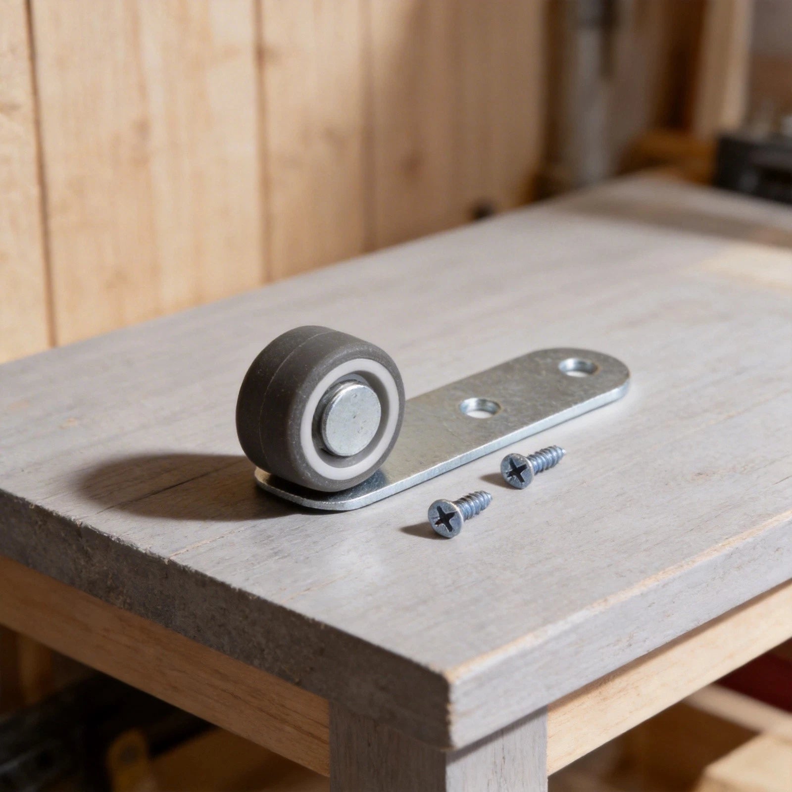 Sagging Door Support Wheel with Galvanized Steel and Rubber Wheel