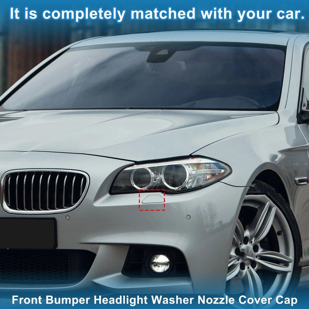 Washer Nozzle Cover Cap Front Left Replacement for BMW 528i (2011–2016)