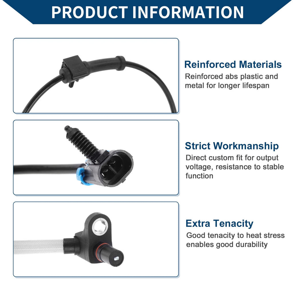 ABS Wheel Speed Sensor Replacement for Chevrolet Silverado 3500 Front (2011–2023)