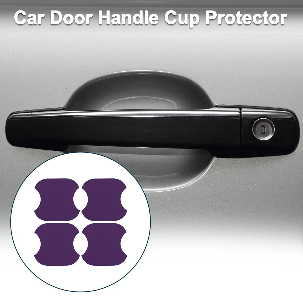 Car Door Handle Scratch Protector for Universal Vehicles (91x93mm, Purple)