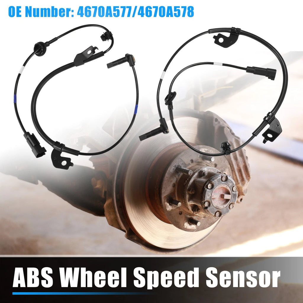 ABS Wheel Speed Sensor Pair Front Left Right Replacement for Mitsubishi (2000–2019)