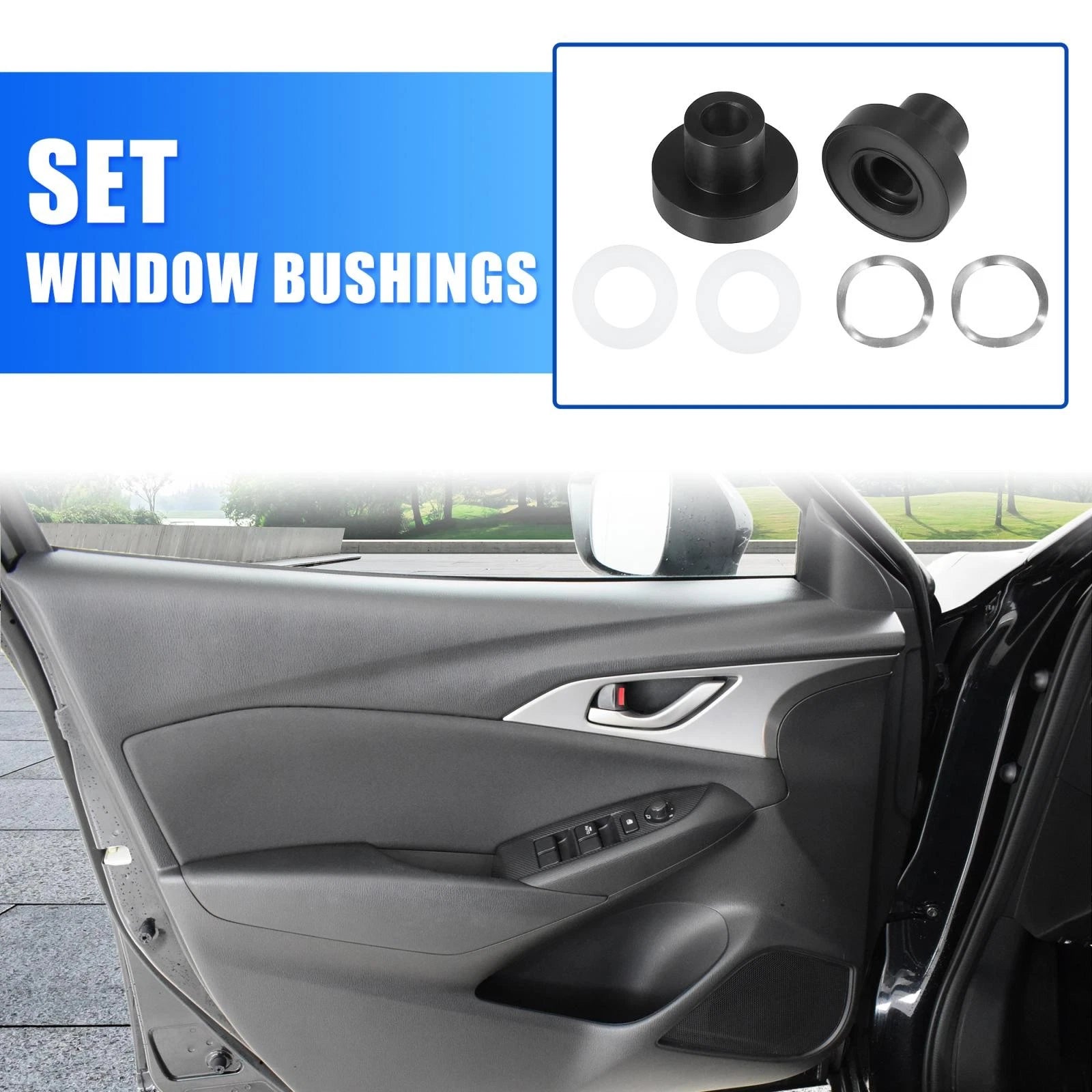 Car Window Bushings Kit for Mazda Miata (1990–2005) Replacement Set
