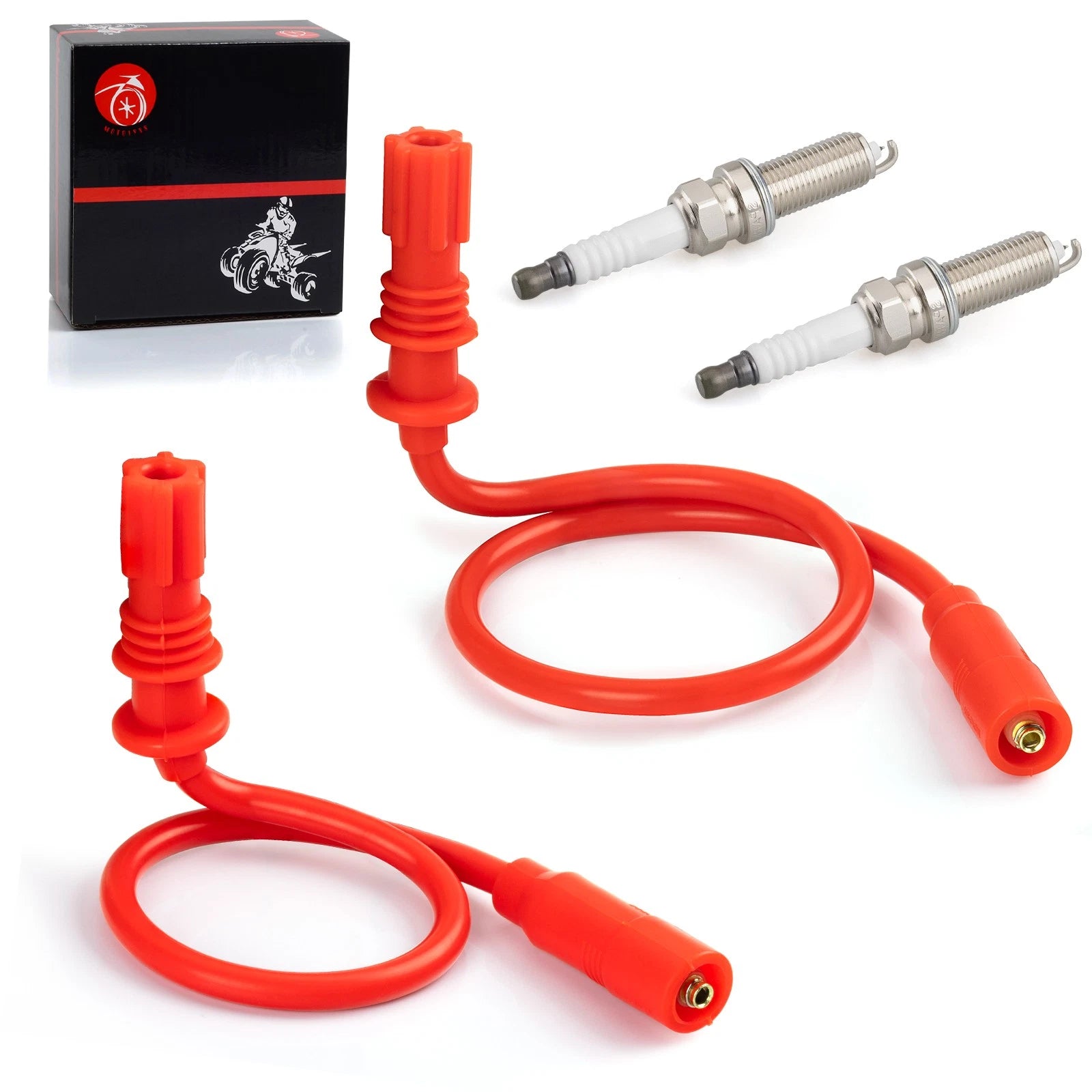 2 Spark Plug Wire & Cap for Polaris Sportsman 1000, Scrambler 1000 (2014–2024)