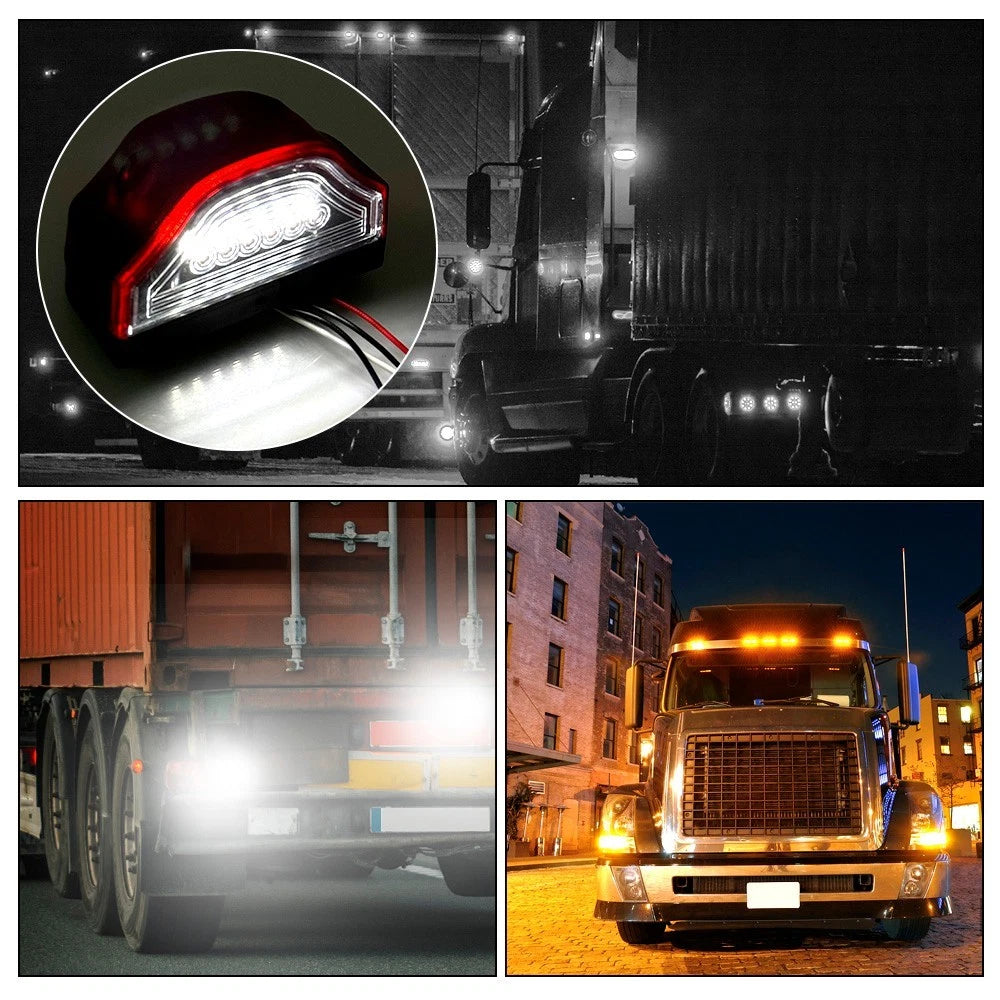 6 LED License Plate Light for Cars Trucks (12V 24V)