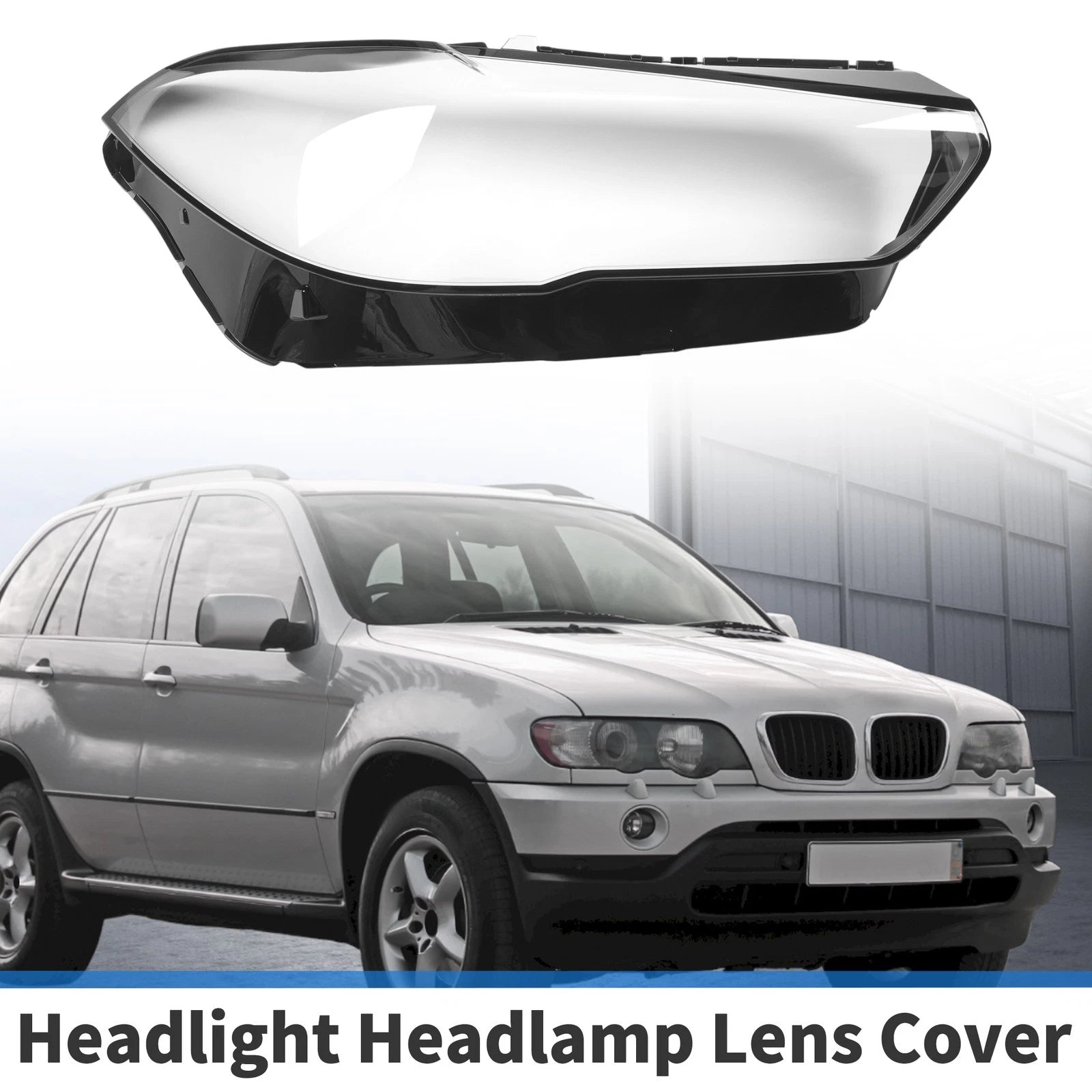 Front Right Headlight Lens Cover Replacement for BMW X5 G05 X6 (2019–2021)