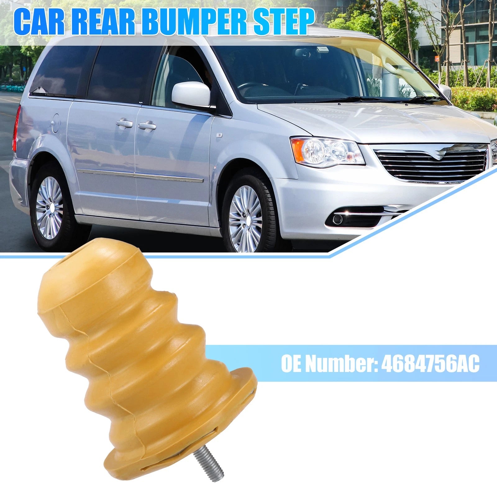 Rear Bumper Step Bumper Replacement for Chrysler Voyager Dodge (2005–2020)