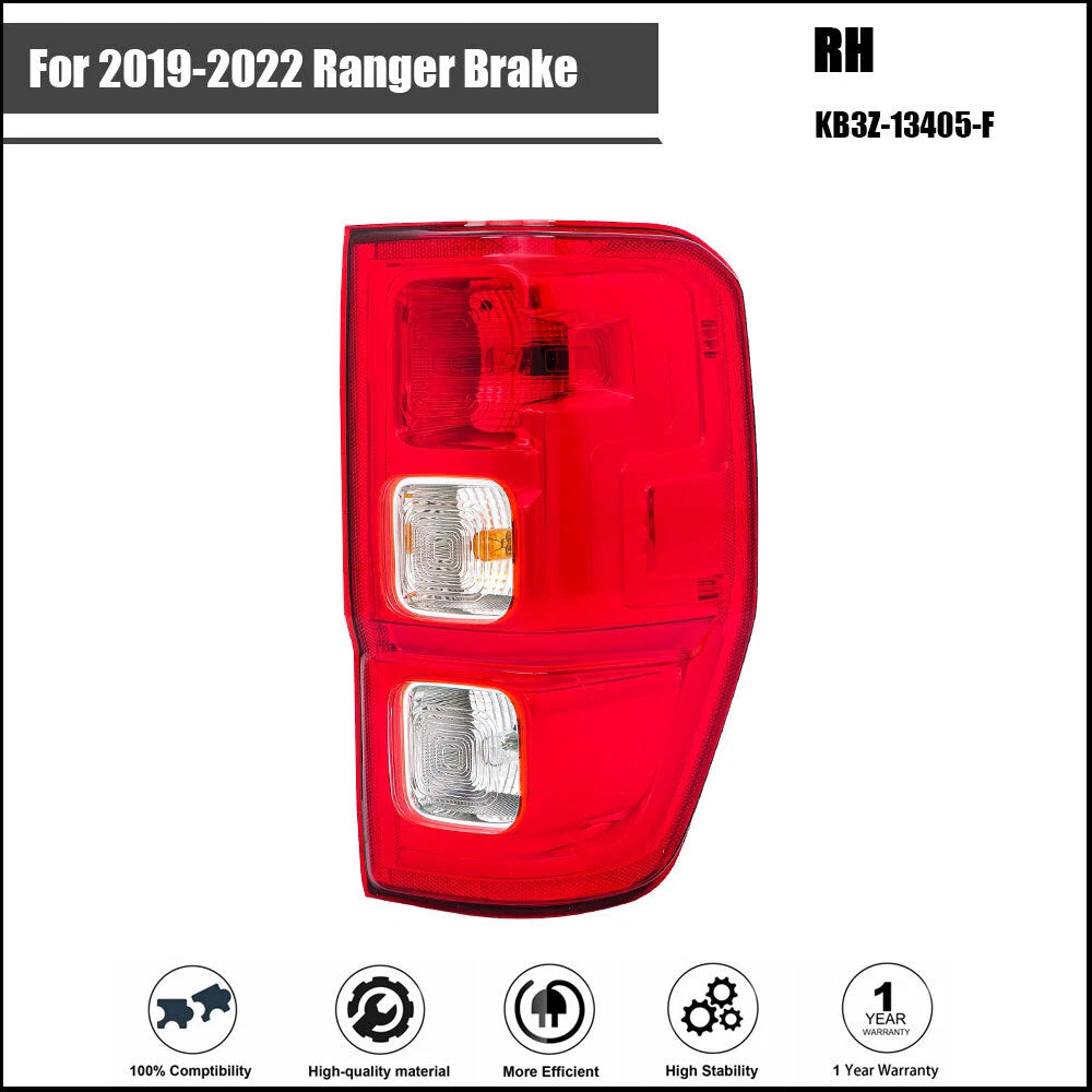 Brake Tail Light for Ford Ranger (2019–2022) Passenger Side Halogen