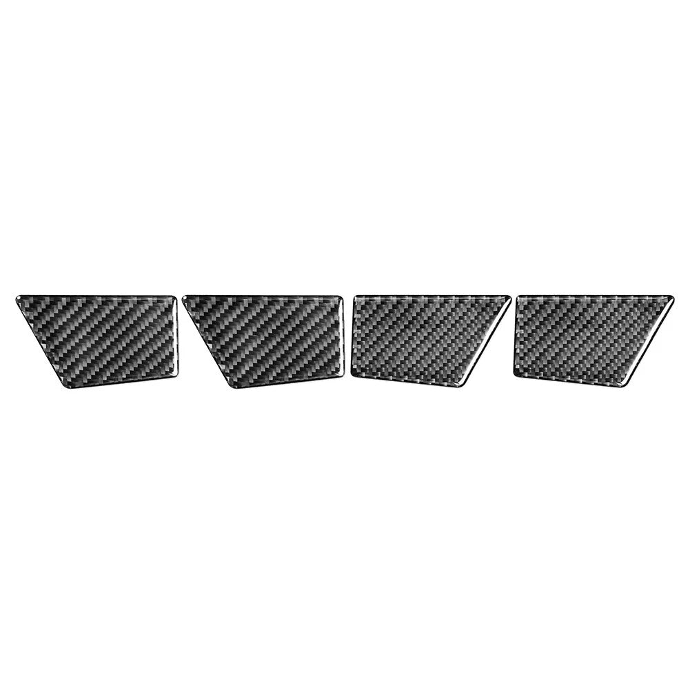 4X Door Handle Bowl Panel Cover Trim for Ford Mondeo (2013–2019) Carbon Fiber Black