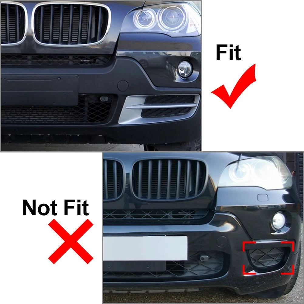 Fog Light Grill for BMW X5 E70 (2007–2010) Left Side, Black
