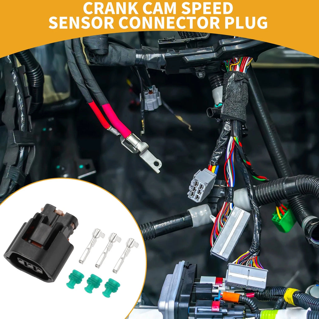 Crank Cam Speed Sensor Connector Plug 3 Pin for Mitsubishi Evo (2001–2006)