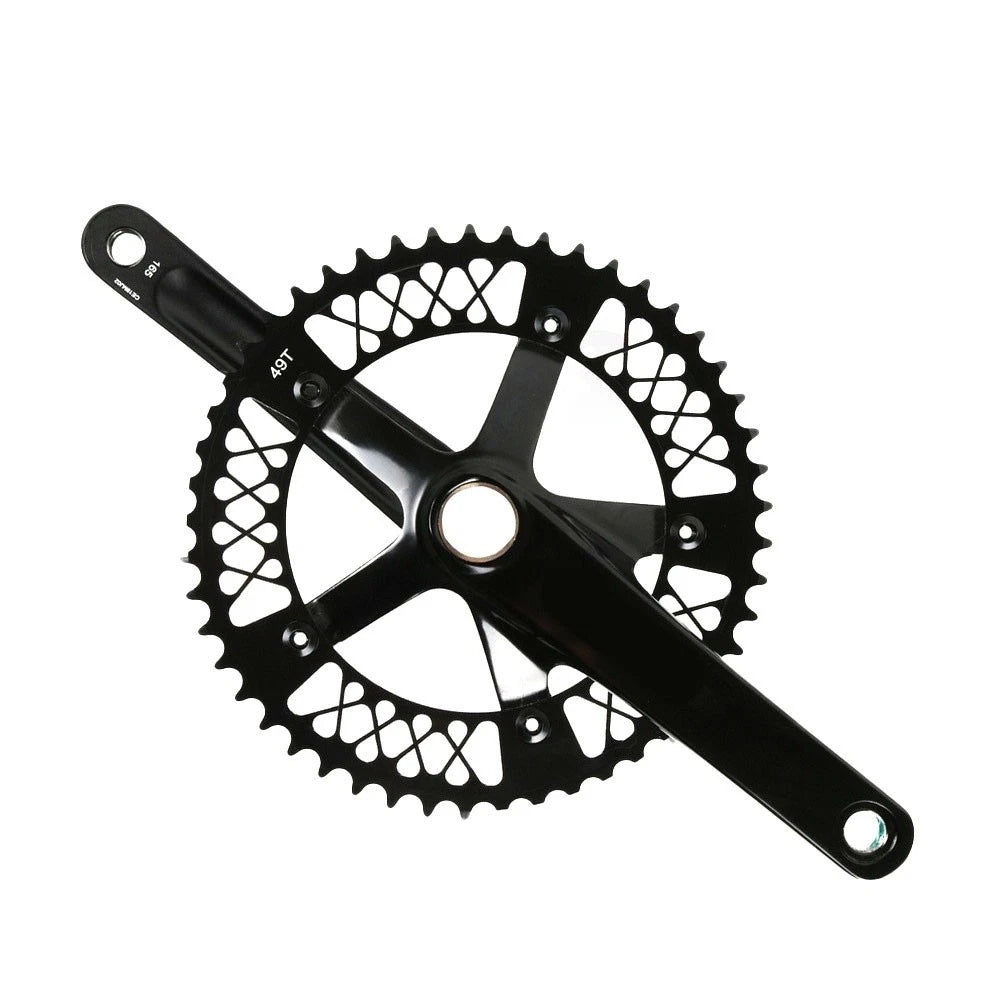 49T Fixed Gear Crankset 144BCD 170mm Hollow 6061 Aluminum
