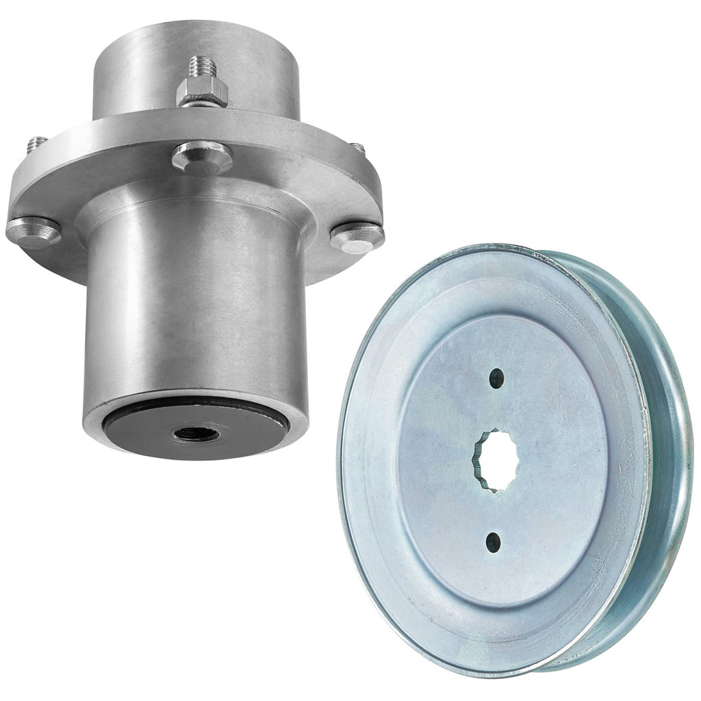 Deck Spindle with Pulley Replacement for Hustler Fastrak 60 Inch (2019–2024)