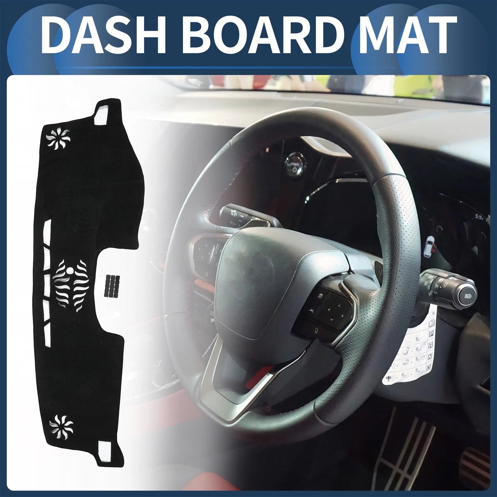 Dashboard Dash Cover Mat for Lexus NX 2014-2021 Black 1 Set