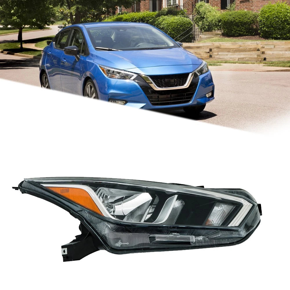 Headlights for Nissan Versa S SV (2020–2021) Halogen Passenger Side