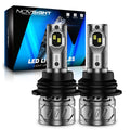 2X 9007 LED Headlight Bulbs for 6500K 30000LM