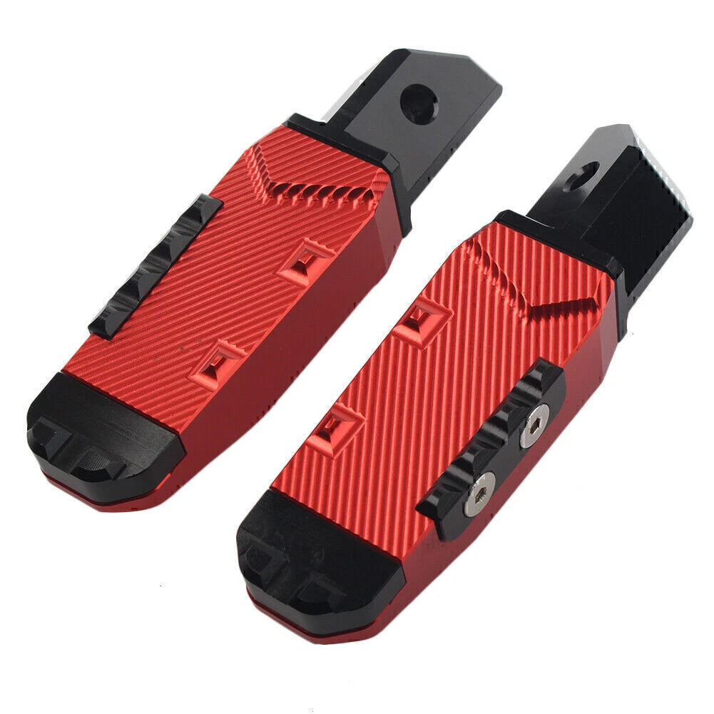 2X Red Rear Passenger Foot Pegs Pedal Pads for Honda CBR600RR (2003–2016)