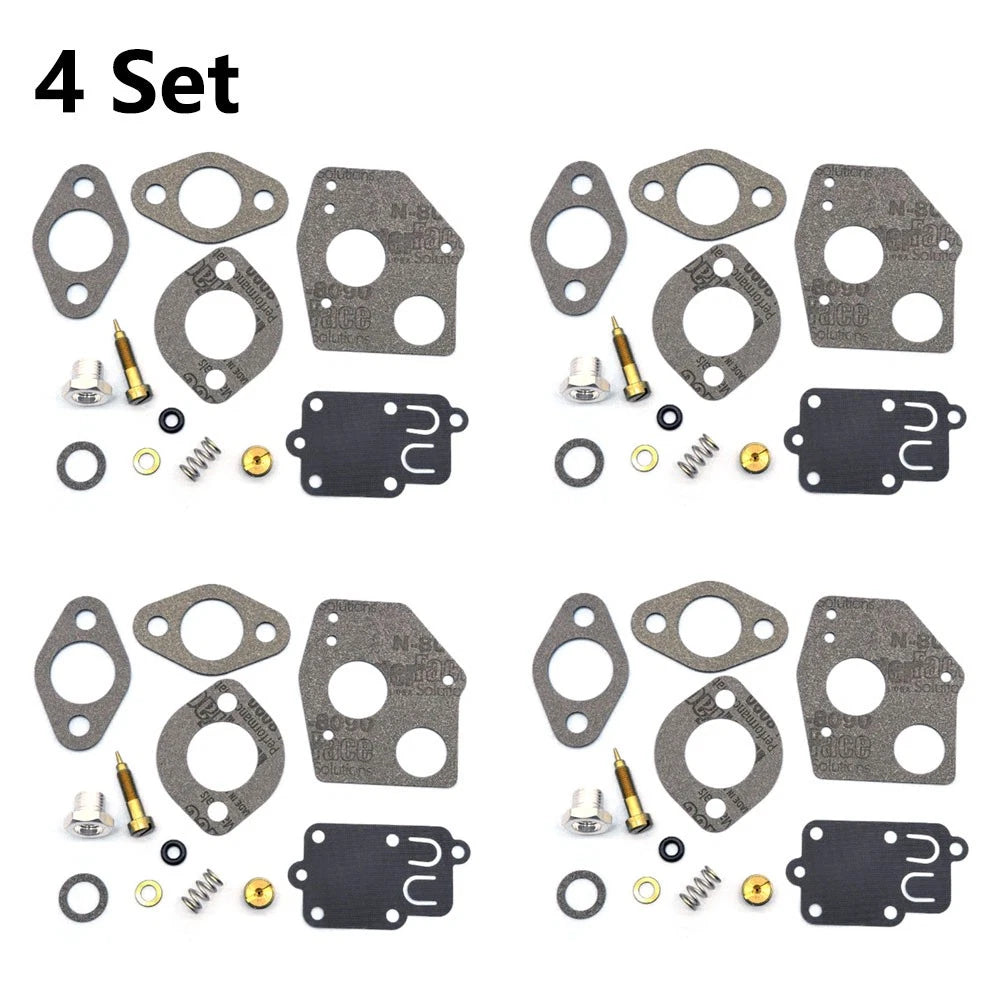 Set of 4 Carburetor Repair Kits for Briggs & Stratton 494624 495606 (3-5HP)