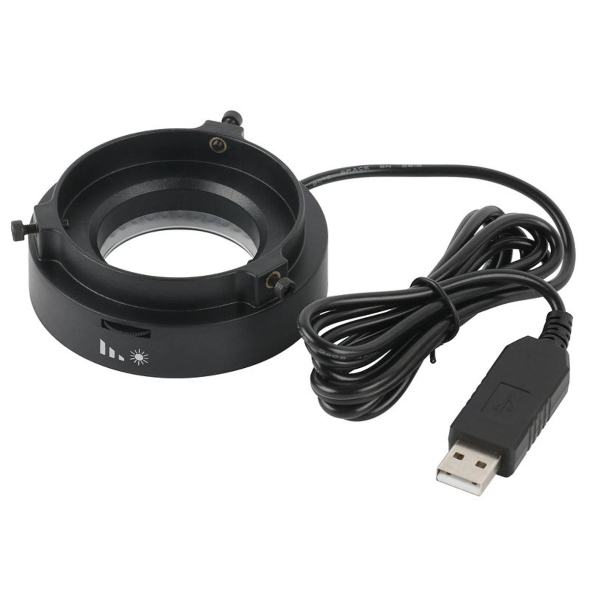 USB 72 LED Ring Light Microscope Adjustable Illuminator Focus Lamp