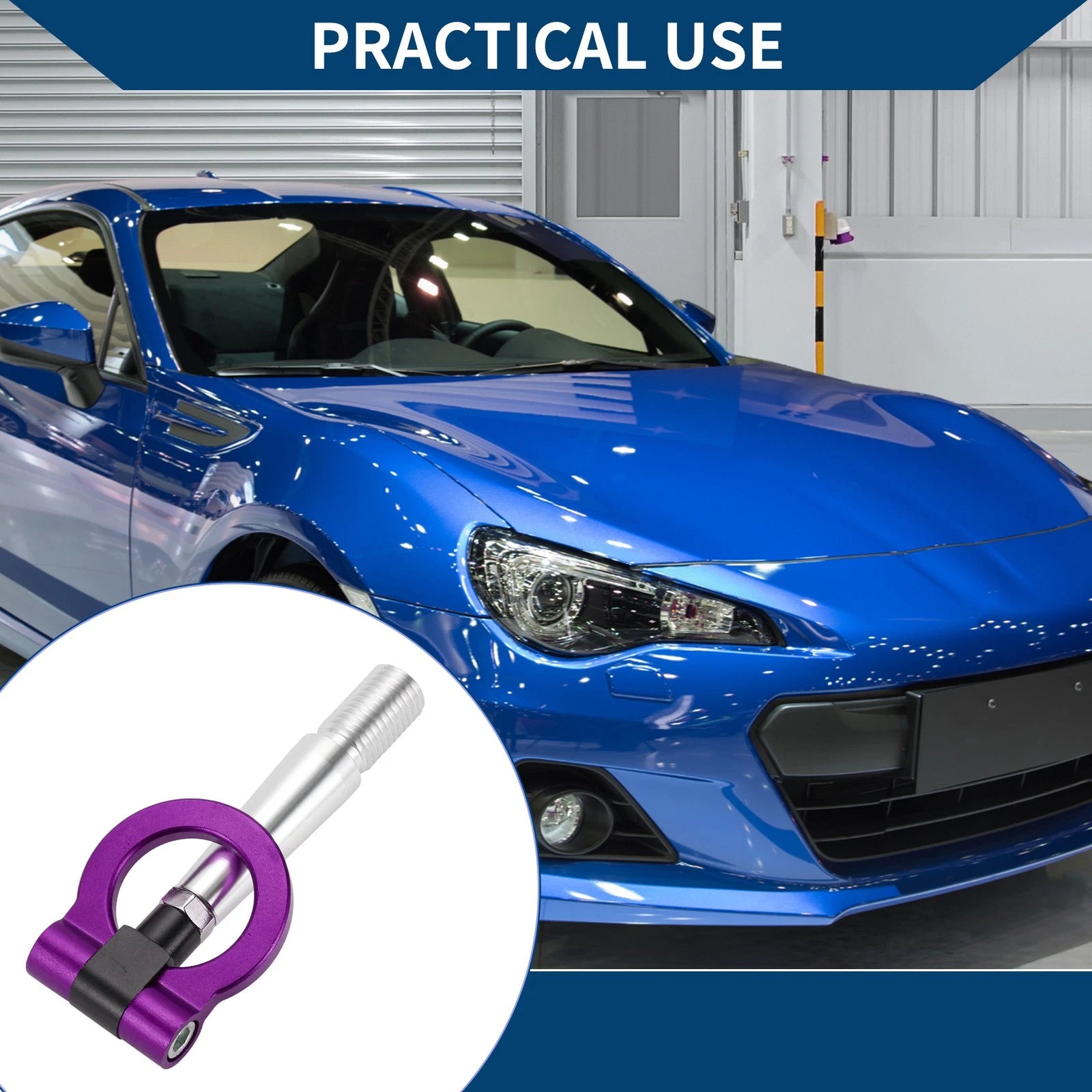Tow Hook for Mitsubishi Lancer Evolution (1 pcs, 23.5cm, Purple)