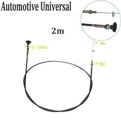 Carburetor Choke Cable for Push Pull Throttle Control (1.5m, 2m Length)