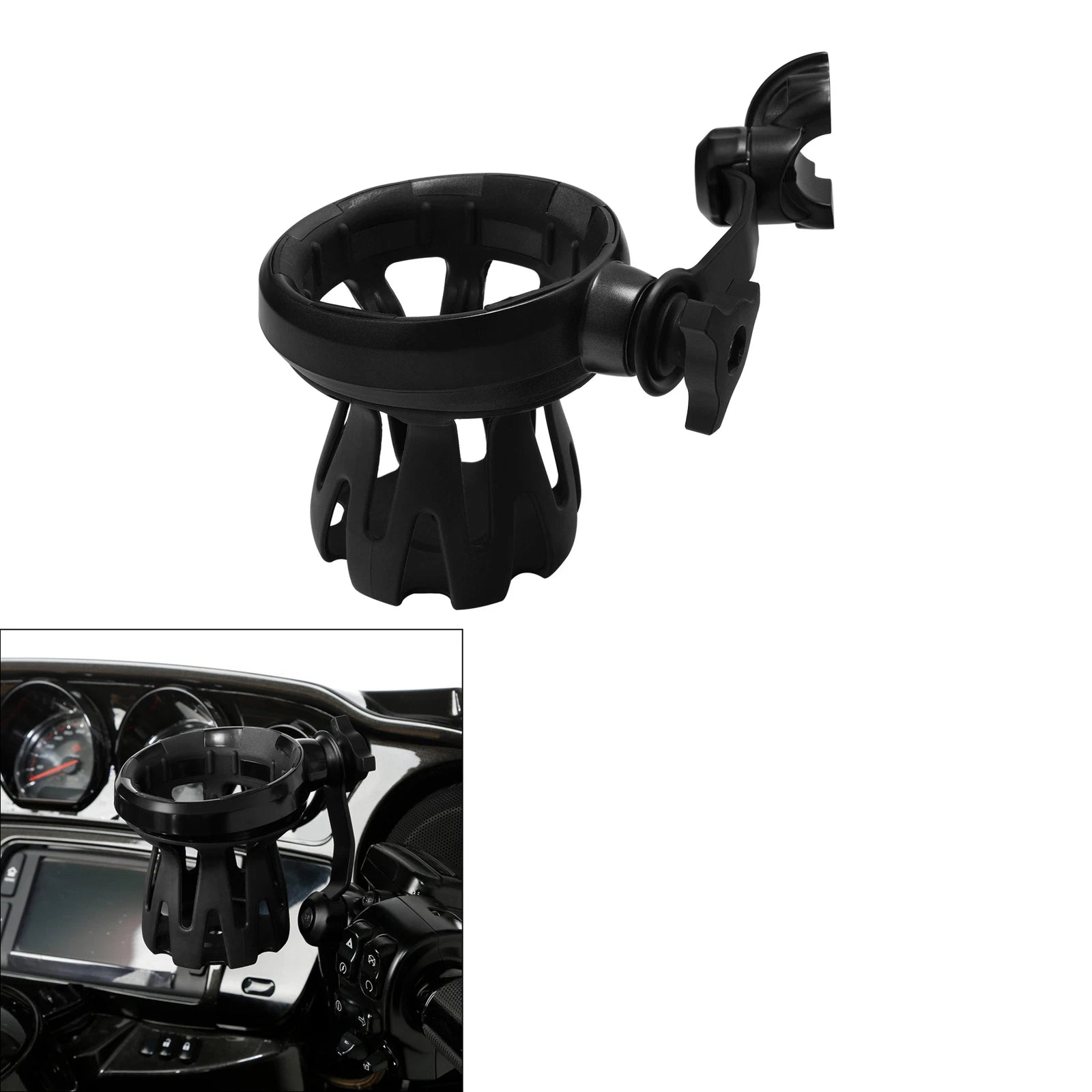 Cup Holder for Harley Street Glide Dyna (1'' Bar)