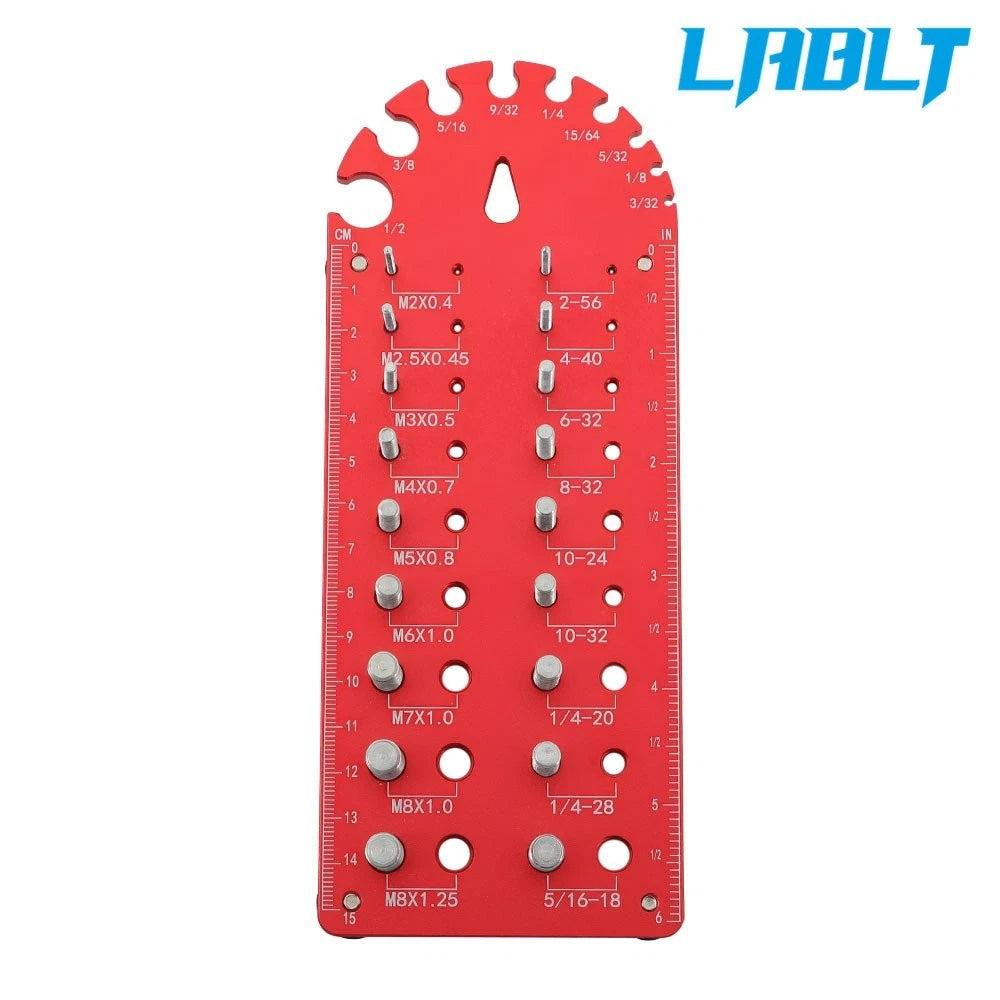 Thread Checker Set for Nut and Bolt (3/32 to 1/2 inch)