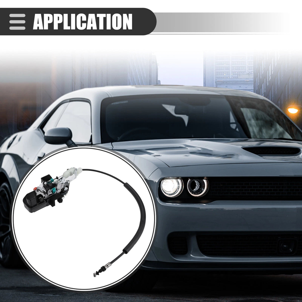 Front Left Door Latch Lock Actuator Replacement for Dodge Challenger (2011-2014)