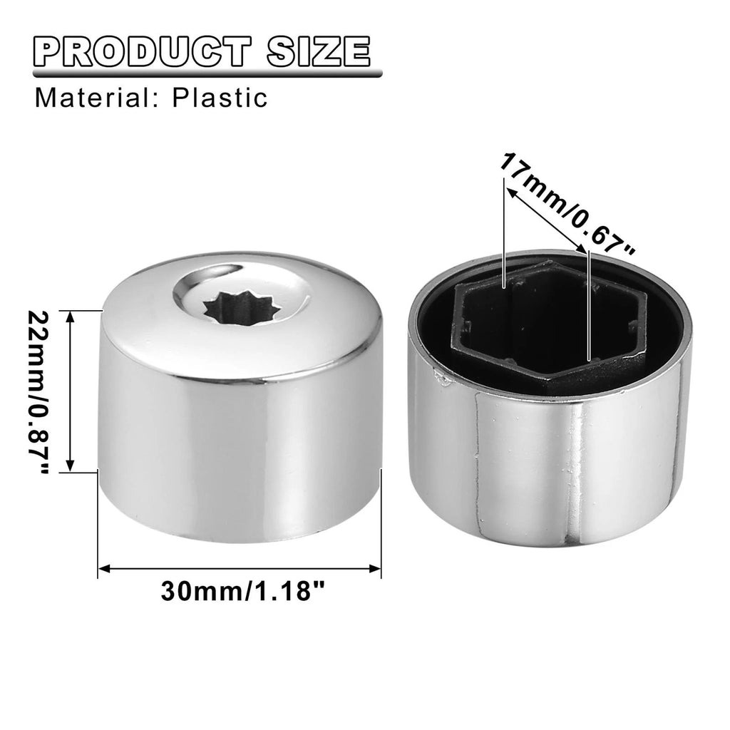 17mm Wheel Lock Lug Nut Caps Tool Set 20pcs for Volkswagen (2011–2018)