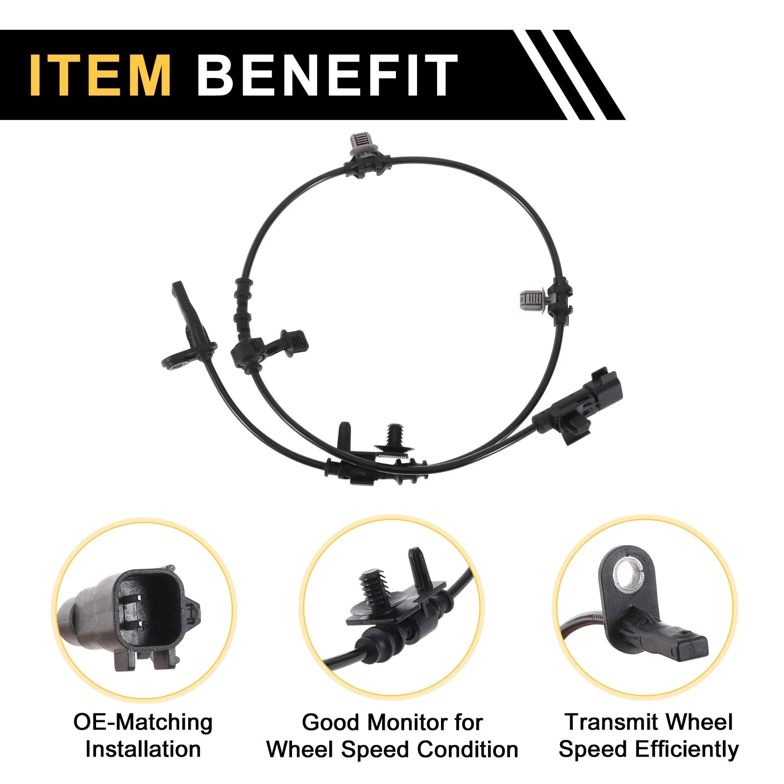 ABS Wheel Speed Sensor No. 84398358 for Cadillac XT6 (2020–2024)