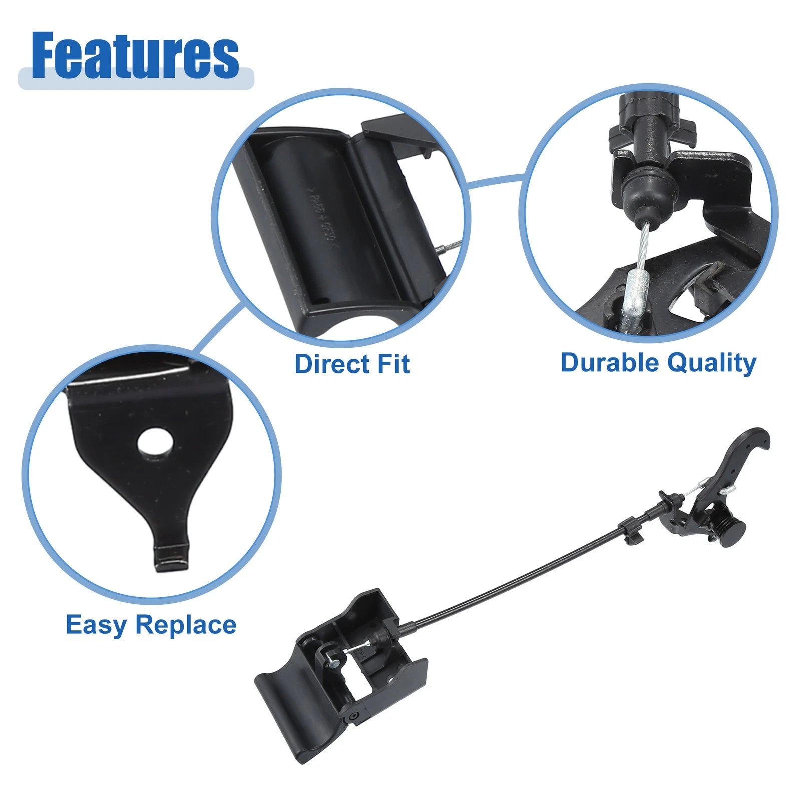 Hood Latch Assembly Replacement for Hyundai Santa Fe (2013–2019)