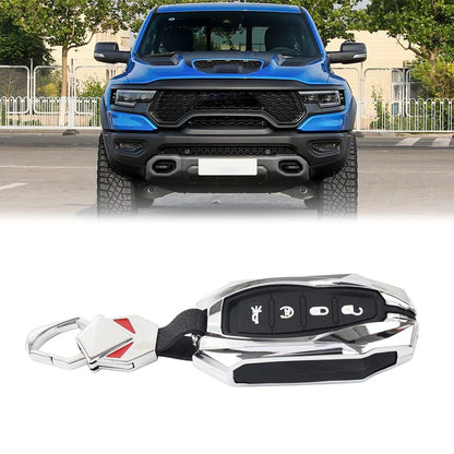 Set of 1 Key Fob Cover Protector Case Silver for Dodge Ram 1500 (2019–2024)