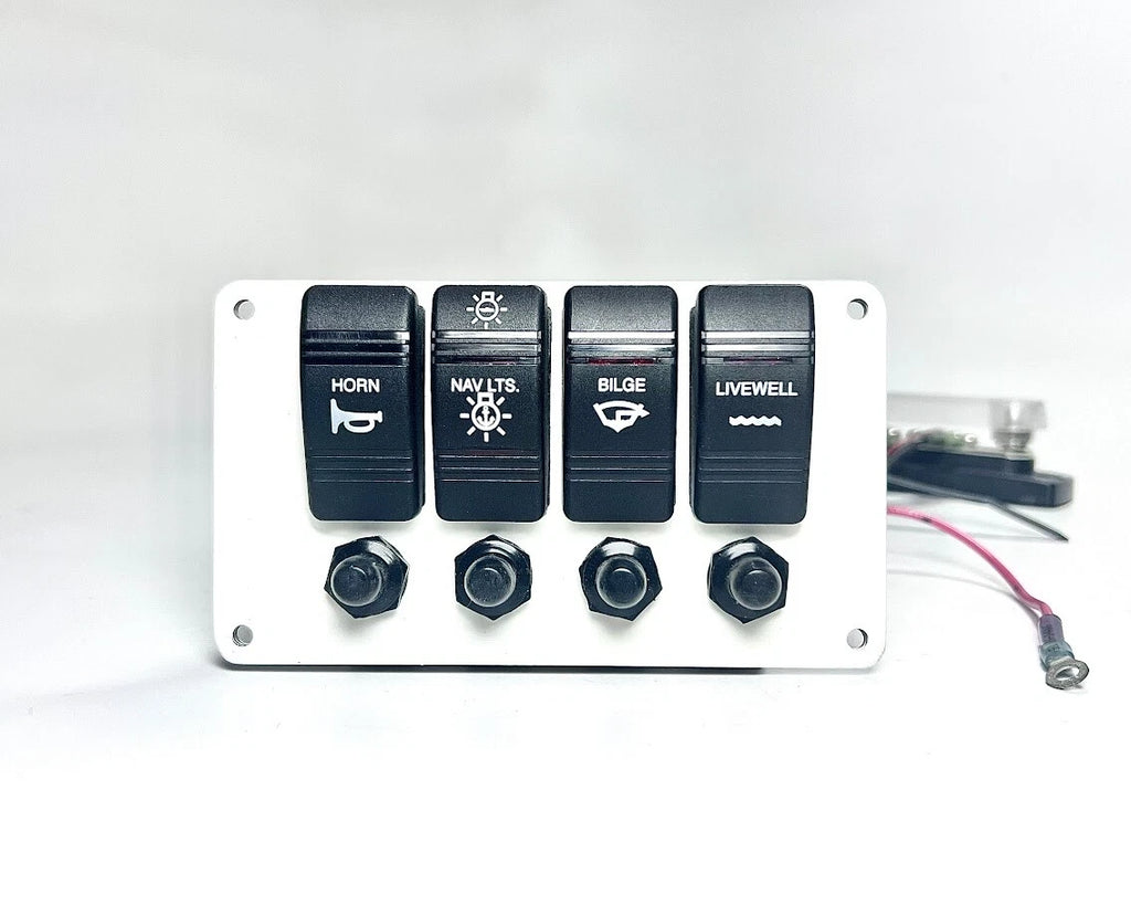 4 Switch Boat Switch Panel for Marine (5 3/4in x 3 1/4in)