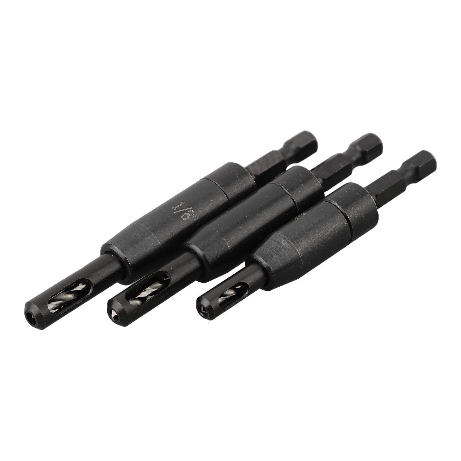 3Pcs Self Centering Hinge Tapper Core Drill Bit Set for Woodworking