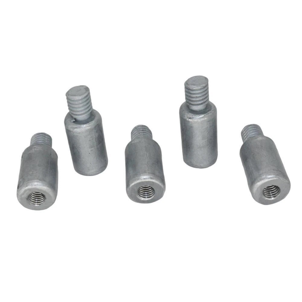 Set of 5 Zinc Anode Rods for Volvo Penta (Replaces 838929, 804107, 800476, 858501)