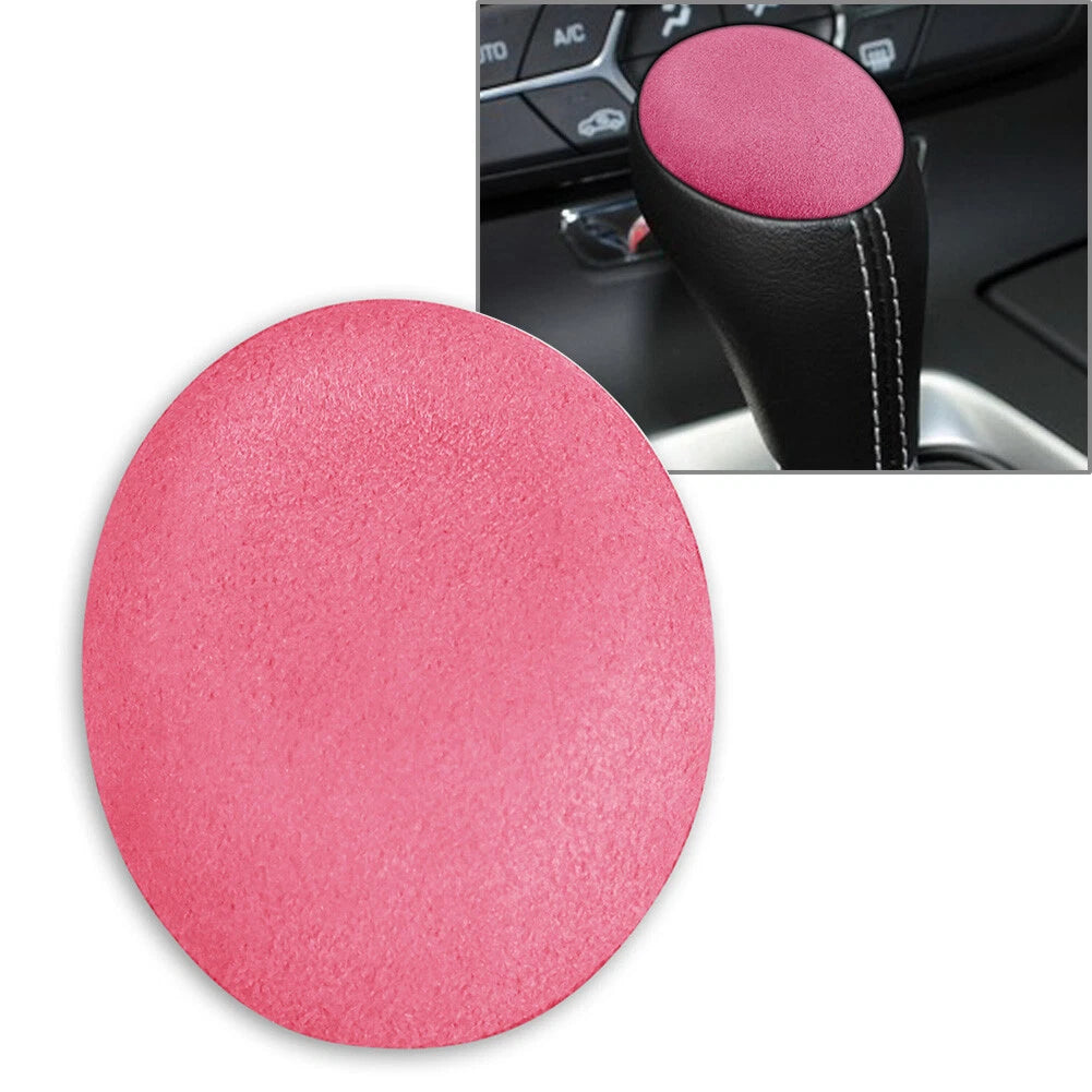 Suede Gear Shift Knob Cover Trim for Chevrolet Corvette C7 (2014–2019) Pink