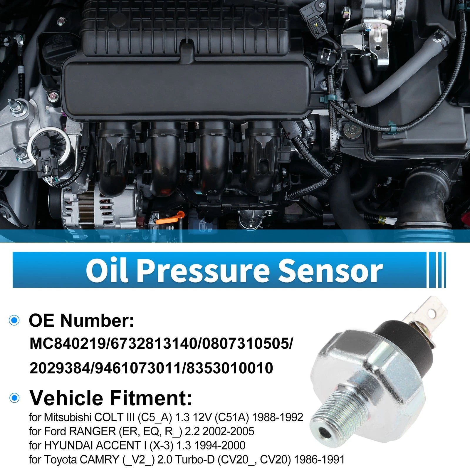 Engine Oil Pressure Sensor Replacement for Mitsubishi Colt III (1988–1992)