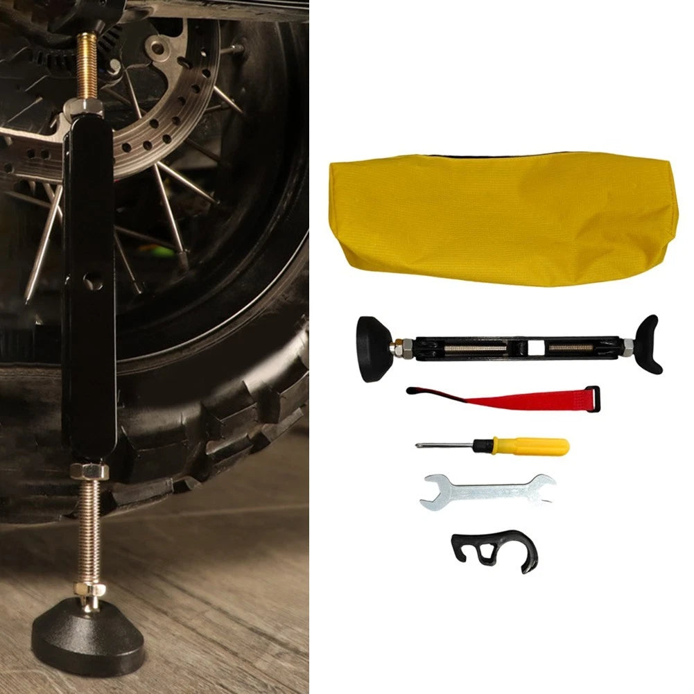 Motorcycle Lift Stand Kit Portable Folding Design Fits Most Off-Road Dirt Bikes