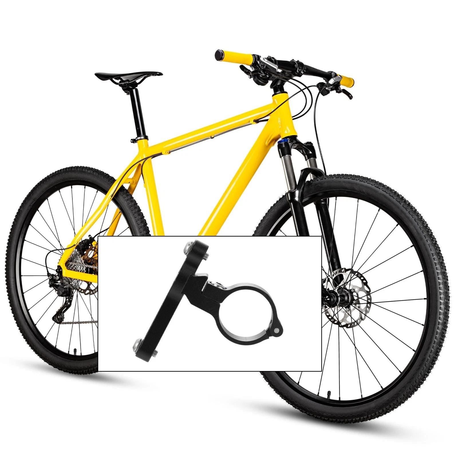 Water Bottle Cage Holder Adapter for Bicycle MTB Kettle Rack Mount Black
