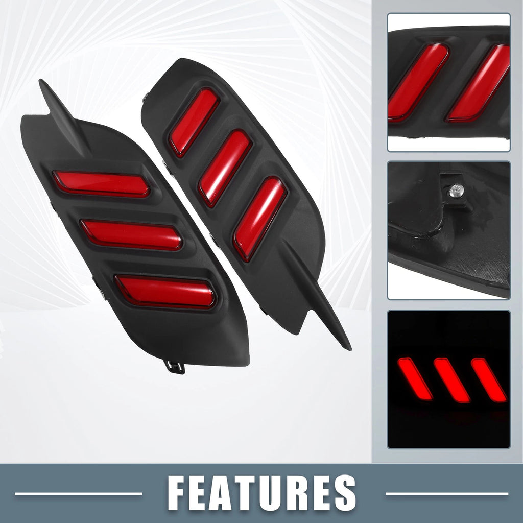 Rear Bumper Reflector LED Tail Light Left Right for Honda Civic (2016–2019)