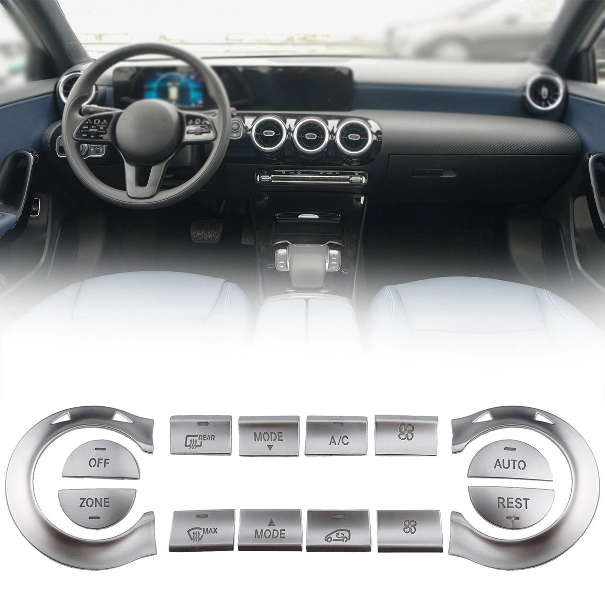 Air Conditioning Buttons Trim for Mercedes C117 X156