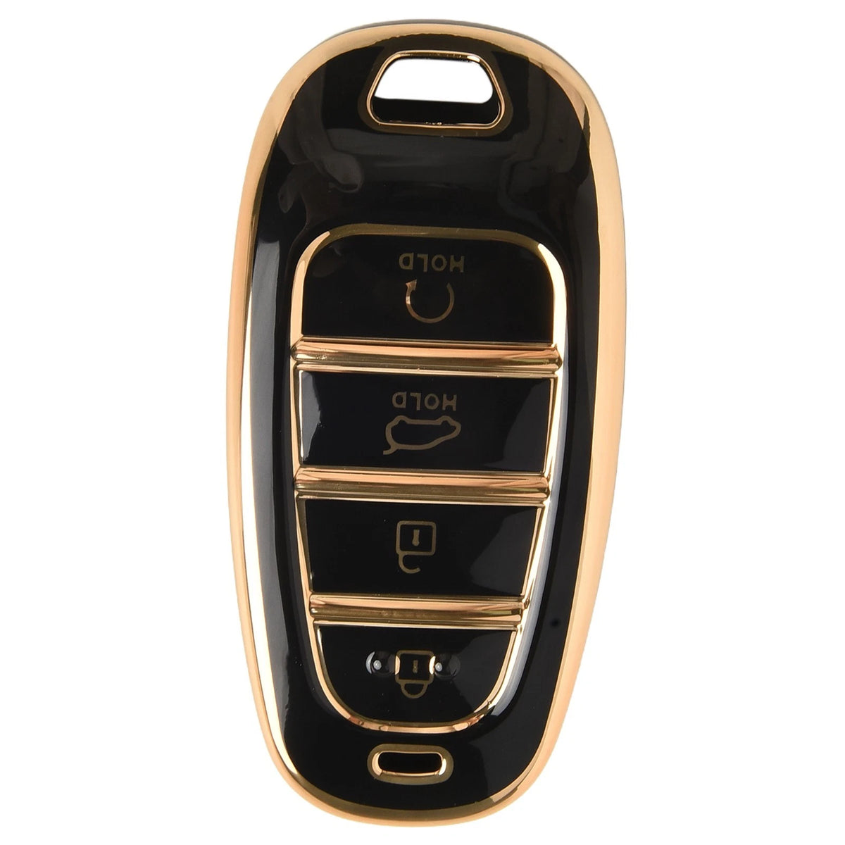 Remote Key Shell Case Cover for Hyundai (1 Key, Black)